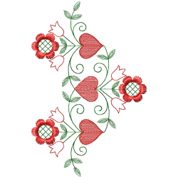 Flowers And Tree Embroidery Design 6 Flowers And Tree Embroidery Design 6